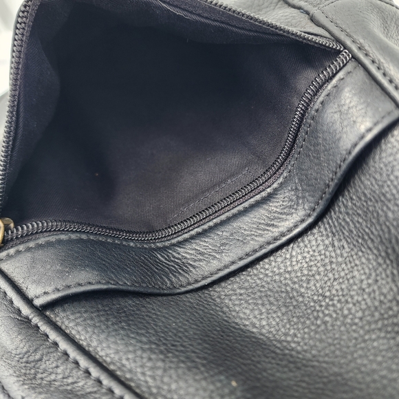 L.L. Bean Brown Leather Healthy Back Ameribag Sling Backpack Crossbody Bag 18” - Picture 6 of 12